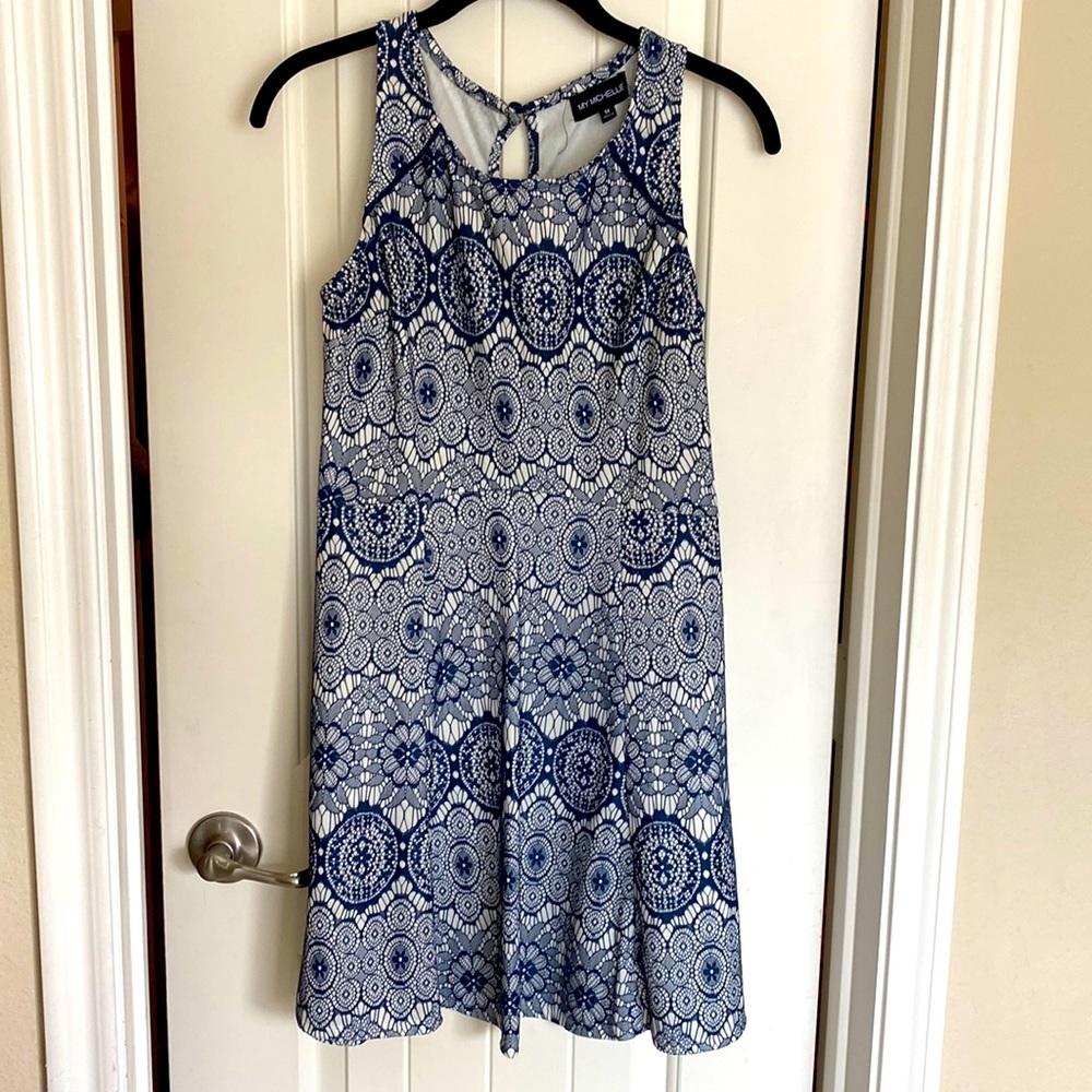 Lace overlay dress
